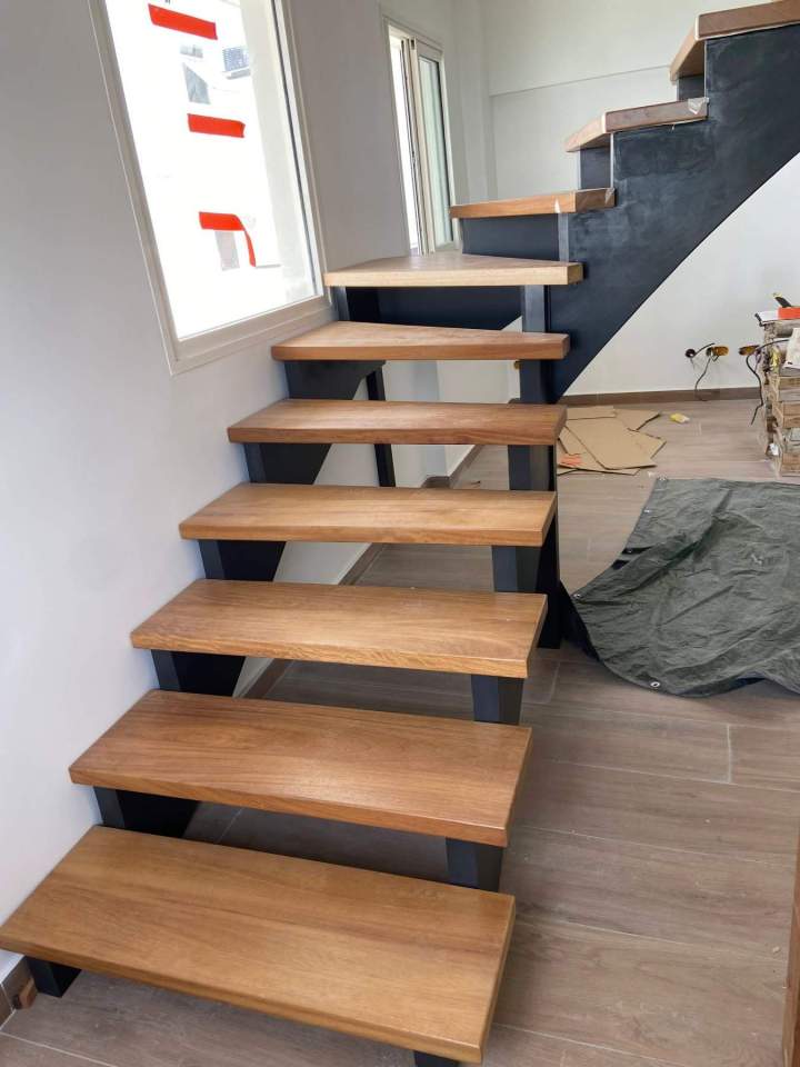 Escaliers et sols en bois élégants